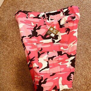 Rothco BDU Combat Shorts Pink XL NWT